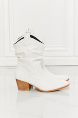 MMShoes Better in Texas Scrunch Cowboy Boots in White - SHE BADDY© ONLINE WOMEN FASHION & CLOTHING STORE