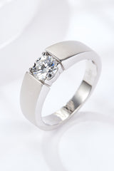 925 Sterling Silver I Carat Moissanite Ring - SHE BADDY© ONLINE WOMEN FASHION & CLOTHING STORE
