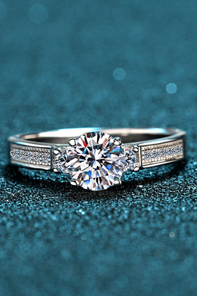 Lucky Charm Moissanite Rhodium-Plated Ring - SHE BADDY© ONLINE WOMEN FASHION & CLOTHING STORE