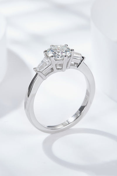 Loyal Love 1 Carat Moissanite Platinum-Plated Ring - SHE BADDY© ONLINE WOMEN FASHION & CLOTHING STORE