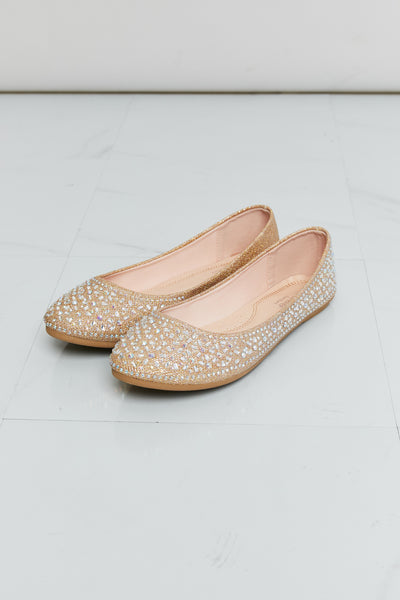 Forever Link Faux Leather Rhinestone Flats - SHE BADDY© ONLINE WOMEN FASHION & CLOTHING STORE