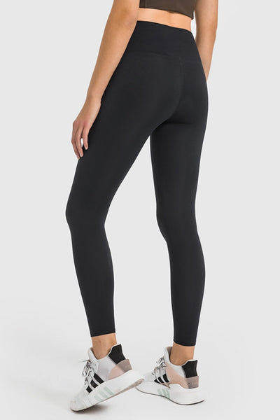 High Waist Ankle-Length Yoga Leggings - SHE BADDY© ONLINE WOMEN FASHION & CLOTHING STORE