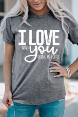 I LOVE YOU Crewneck T-Shirt - SHE BADDY© ONLINE WOMEN FASHION & CLOTHING STORE