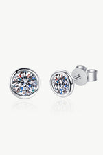 Moissanite Round-Shaped Stud Earrings - SHE BADDY© ONLINE WOMEN FASHION & CLOTHING STORE