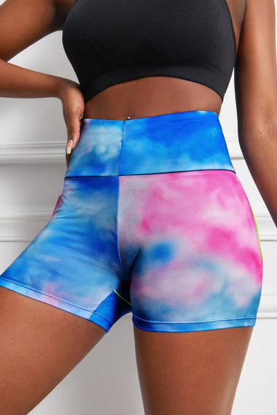 Wide Waistband High Waist Yoga Shorts - SHE BADDY© ONLINE WOMEN FASHION & CLOTHING STORE