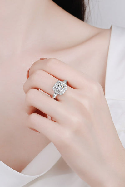 So Much Shine 2 Carat Moissanite Sterling Silver Ring - SHE BADDY© ONLINE WOMEN FASHION & CLOTHING STORE