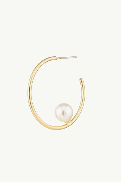 Pearl C-Hoop Earrings - SHE BADDY© ONLINE WOMEN FASHION & CLOTHING STORE