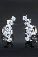 All You Need Moissanite Platinum-Plated Earrings - SHE BADDY© ONLINE WOMEN FASHION & CLOTHING STORE