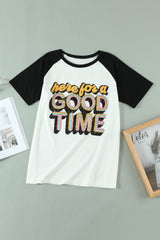 HERE FOR A GOOD TIME Tee Shirt - SHE BADDY© ONLINE WOMEN FASHION & CLOTHING STORE