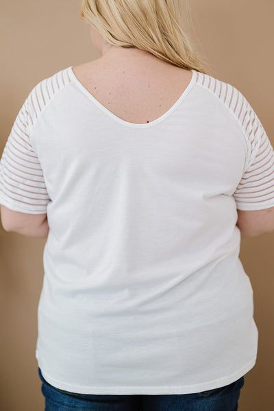 Plus Size HUNNY BUNNY Graphic Striped Tee - SHE BADDY© ONLINE WOMEN FASHION & CLOTHING STORE