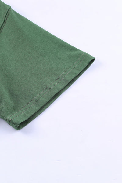 Graphic Round Neck Pocket Tee - SHE BADDY© ONLINE WOMEN FASHION & CLOTHING STORE