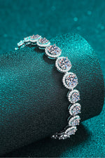 925 Sterling Silver 10.4 Carat Moissanite Bracelet - SHE BADDY© ONLINE WOMEN FASHION & CLOTHING STORE