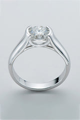 Looking Good 2 Carat Moissanite Platinum-Plated Ring - SHE BADDY© ONLINE WOMEN FASHION & CLOTHING STORE