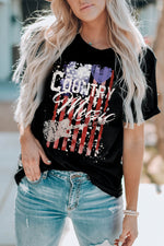 COUNTRY MUSIC Graphic Tee Shirt - SHE BADDY© ONLINE WOMEN FASHION & CLOTHING STORE