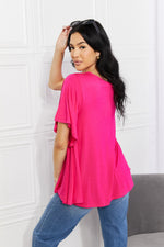 Yelete Full Size More Than Words Flutter Sleeve Top - SHE BADDY© ONLINE WOMEN FASHION & CLOTHING STORE