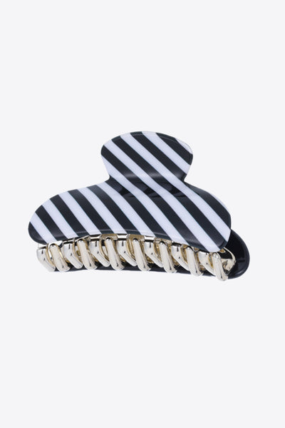 Striped Claw Clip - SHE BADDY© ONLINE WOMEN FASHION & CLOTHING STORE