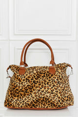 Animal Print Brushed Weekender Bag - SHE BADDY© ONLINE WOMEN FASHION & CLOTHING STORE