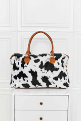 Animal Print Brushed Weekender Bag - SHE BADDY© ONLINE WOMEN FASHION & CLOTHING STORE
