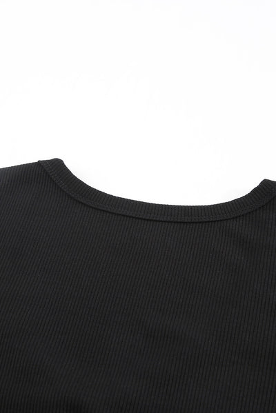 Buttoned Short Sleeve Tee Shirt - SHE BADDY© ONLINE WOMEN FASHION & CLOTHING STORE