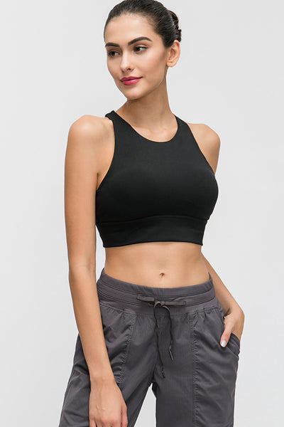 Halter Keyhole Sports Bra - SHE BADDY© ONLINE WOMEN FASHION & CLOTHING STORE