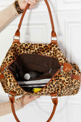 Animal Print Brushed Weekender Bag - SHE BADDY© ONLINE WOMEN FASHION & CLOTHING STORE