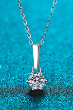 1 Carat Moissanite 925 Sterling Silver Chain-Link Necklace - SHE BADDY© ONLINE WOMEN FASHION & CLOTHING STORE