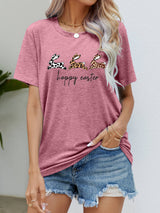 HOPPY EASTER Bunny Graphic Tee Shirt - SHE BADDY© ONLINE WOMEN FASHION & CLOTHING STORE