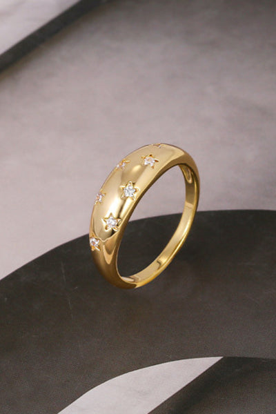 Inlaid Zircon Star Ring - SHE BADDY© ONLINE WOMEN FASHION & CLOTHING STORE