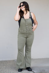 Judy Blue Full Size Kelsey Flare Tummy Control Overalls - SHE BADDY© ONLINE WOMEN FASHION & CLOTHING STORE