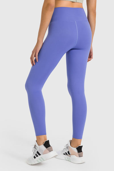 High Waist Ankle-Length Yoga Leggings - SHE BADDY© ONLINE WOMEN FASHION & CLOTHING STORE