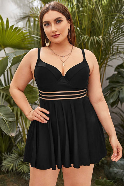 Plus Size Two-Piece Swimsuit - SHE BADDY© ONLINE WOMEN FASHION & CLOTHING STORE