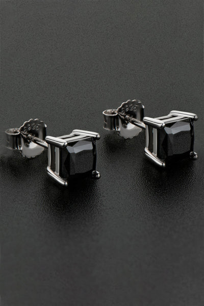 925 Sterling Silver Square Moissanite Stud Earrings - SHE BADDY© ONLINE WOMEN FASHION & CLOTHING STORE