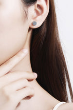 Moissanite Floral-Shaped Stud Earrings - SHE BADDY© ONLINE WOMEN FASHION & CLOTHING STORE