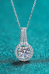 Build You Up Moissanite Round Pendant Chain Necklace - SHE BADDY© ONLINE WOMEN FASHION & CLOTHING STORE