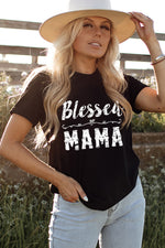 BLESSED MAMA Graphic Tee - SHE BADDY© ONLINE WOMEN FASHION & CLOTHING STORE