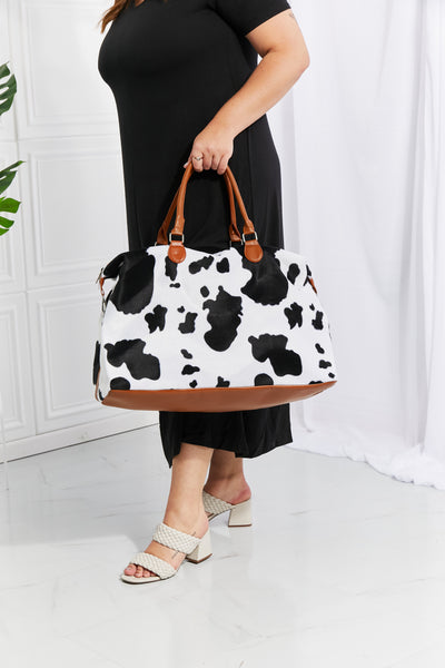 Animal Print Plush Weekender Bag - SHE BADDY© ONLINE WOMEN FASHION & CLOTHING STORE
