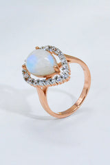 Moonstone Teardrop-Shaped 925 Sterling Silver Ring - SHE BADDY© ONLINE WOMEN FASHION & CLOTHING STORE