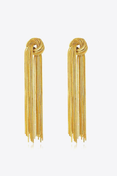 18K Gold Plated Fringe Earrings - SHE BADDY© ONLINE WOMEN FASHION & CLOTHING STORE