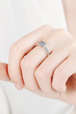 Moissanite Rhodium-Plated Snowflake Ring - SHE BADDY© ONLINE WOMEN FASHION & CLOTHING STORE