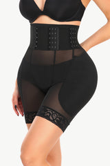 Full Size Breathable Lace Trim Shaping Shorts - SHE BADDY© ONLINE WOMEN FASHION & CLOTHING STORE