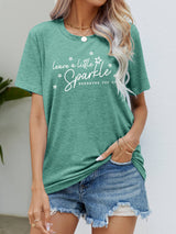 LEAVE A LITTLE SPARKLE WHEREVER YOU GO Tee Shirt - SHE BADDY© ONLINE WOMEN FASHION & CLOTHING STORE