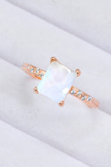 Square Moonstone Ring - SHE BADDY© ONLINE WOMEN FASHION & CLOTHING STORE