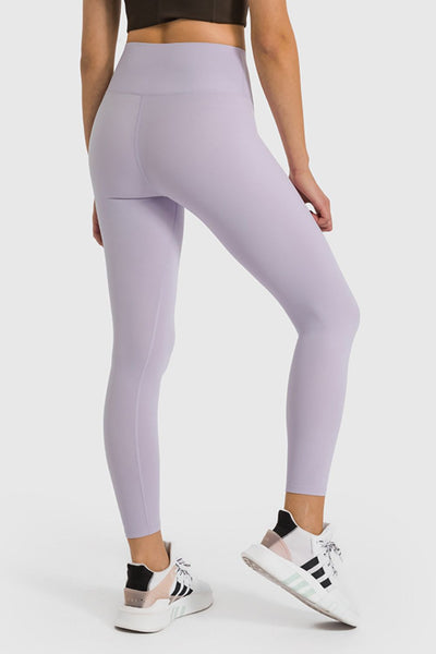 High Waist Ankle-Length Yoga Leggings - SHE BADDY© ONLINE WOMEN FASHION & CLOTHING STORE