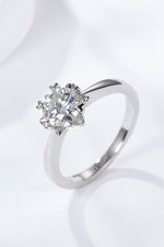925 Sterling Silver Solitaire Moissanite Ring - SHE BADDY© ONLINE WOMEN FASHION & CLOTHING STORE
