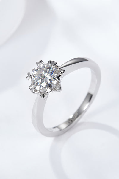 925 Sterling Silver Solitaire Moissanite Ring - SHE BADDY© ONLINE WOMEN FASHION & CLOTHING STORE