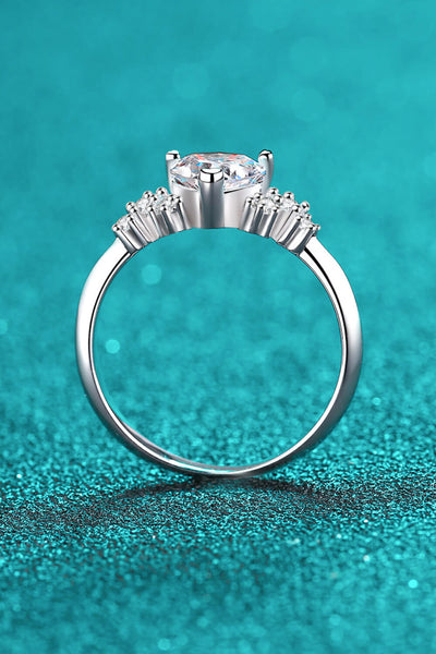 1 Carat Moissanite Heart Ring - SHE BADDY© ONLINE WOMEN FASHION & CLOTHING STORE