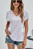 Leopard Striped V-Neck Tee Shirt