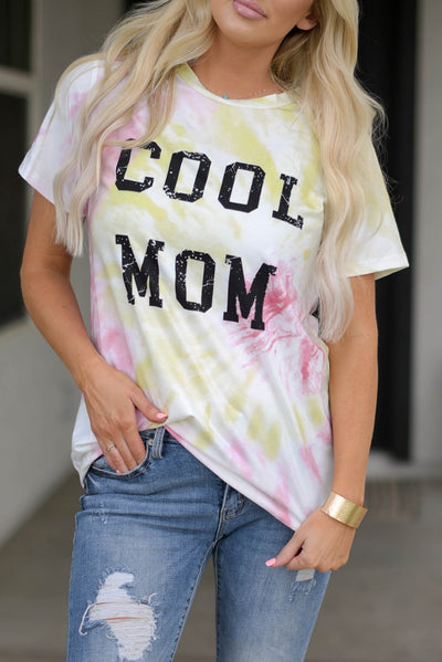 Tie-Dye COOL MOM Tee Shirt - SHE BADDY© ONLINE WOMEN FASHION & CLOTHING STORE