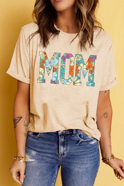 MOM Floral Graphic T-Shirt - SHE BADDY© ONLINE WOMEN FASHION & CLOTHING STORE