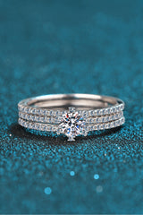 1 Carat Moissanite 925 Sterling Silver Ring - SHE BADDY© ONLINE WOMEN FASHION & CLOTHING STORE